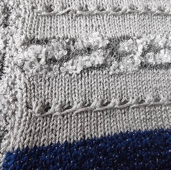 Hand Made Open Front Sparkly Cardigan Sweater - Picture 6 of 7